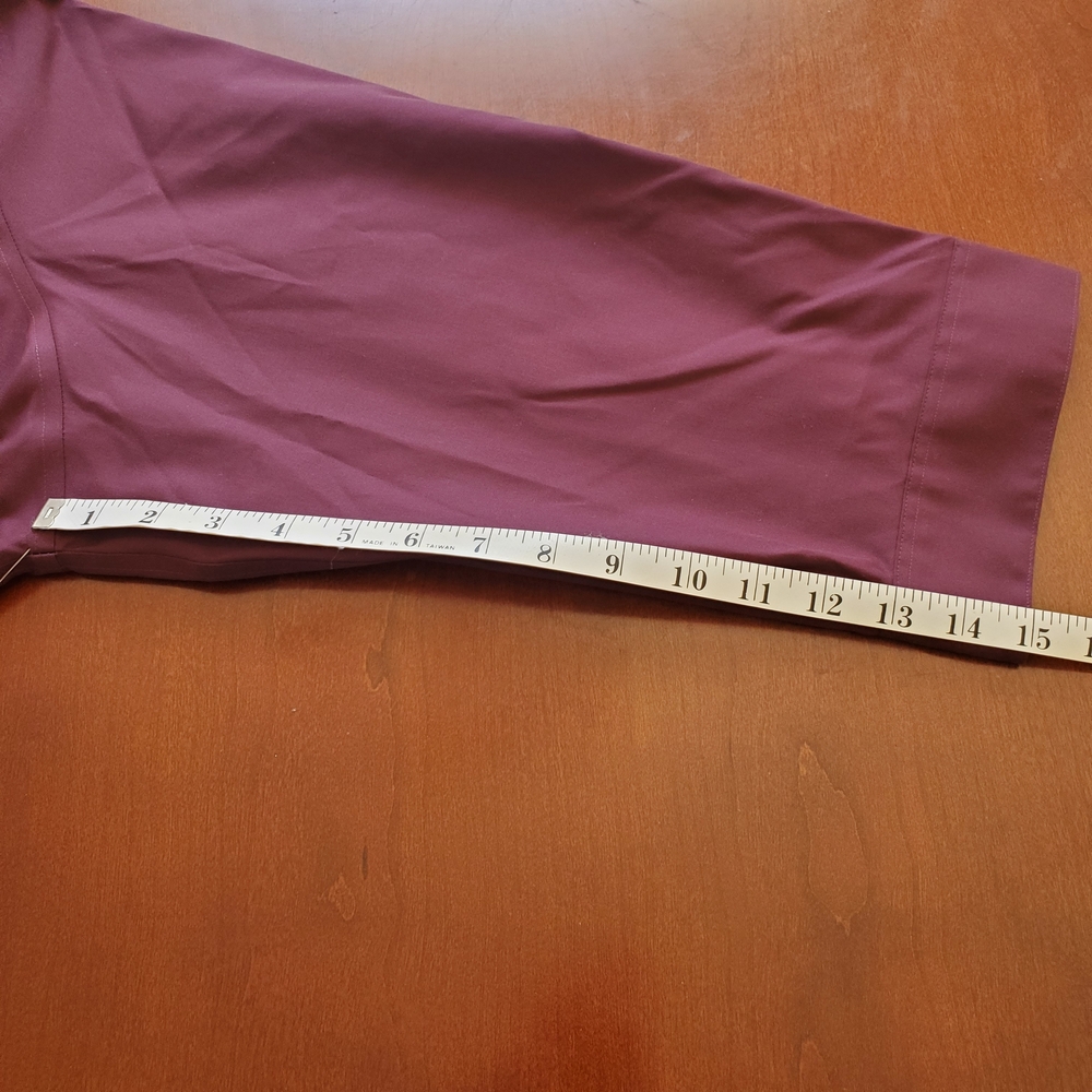 NWOT Coldwater Creek Women's Maroon Color Button Down Shirt - Picture 8 of 8